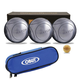 OBUT ลูกเปตอง สำหรับฝึกซ้อมกีฬา Petanque MatchChrome 374111-71 Set3+Bag (5500)