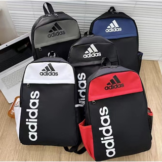 4สี!ADIDASรุ่นใหม่บุรุษและสตรีสบายกีฬากระเป๋าเป้สะพายหลังกระเป๋าใส่คอมพิวเตอร์เพื่อการพักผ่อน