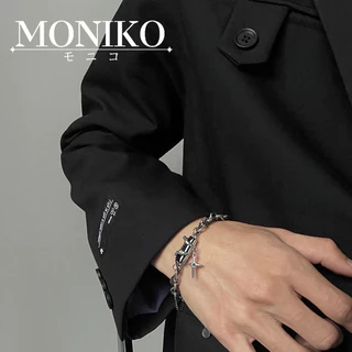 MONIKOสร้อยคอทองคำขาว Zircon Star Mans
