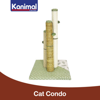 Kanimal Cat Tree ของเล่นแมว คอนโดแมว เสาลับเล็บพร้อมลูกบอล สำหรับแมวทุกสายพันธุ์ Size L (ความสูง 67 ซม.)