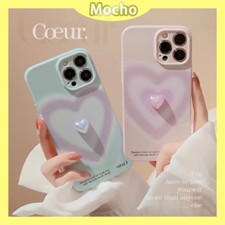 💕พร้อมส่ง💕iPhone 14 13 12 11 Pro Max เคส for เคสไอโฟน11 เรียบง่าย บางเบาพกพาง่าย สีทึบ แฟชั่น ระดับสูง รูปหัวใจ Case