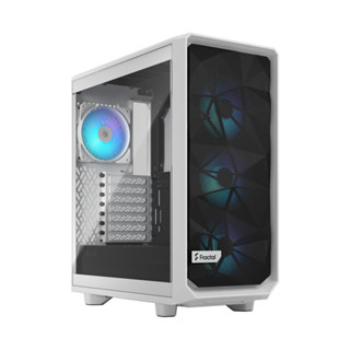 Fractal Design Meshify 2 Compact RGB White Tempered Glass Clear Tint ATX Case (FD-C-MES2C-08)