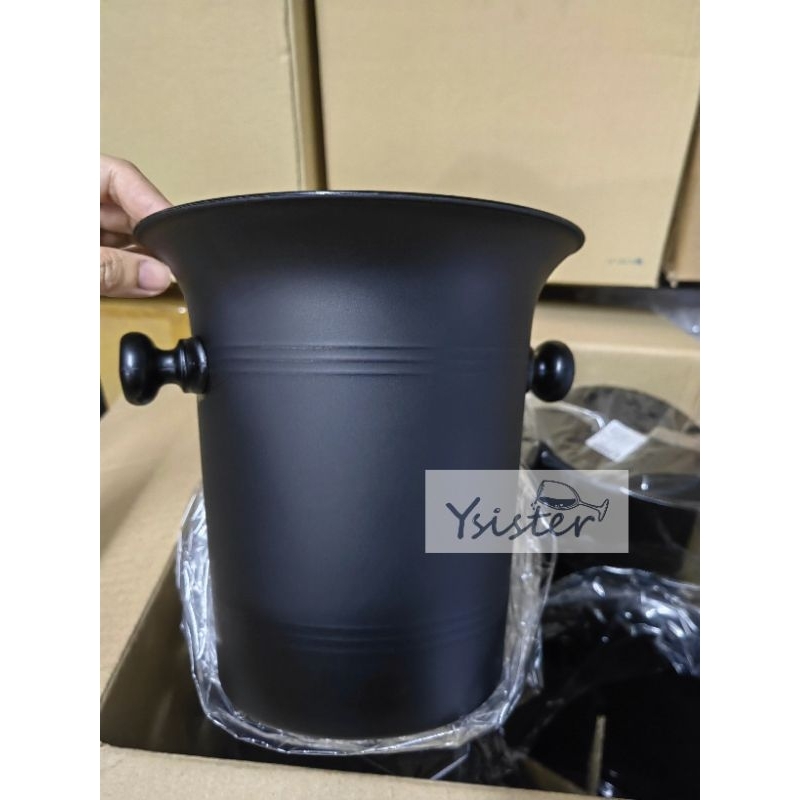 ถังแช่ไวน์🍾🍾สีดำ🖤🖤Black Unbreakable พลาสติกPP ตกไม่แตก!! ขนาด 3.25 ลิตร - รูปที่ 5