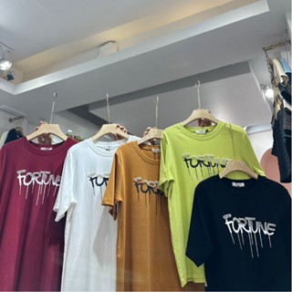 เสื้อยืดติดอะไหล่ Fortune 🌼ป้าย its me basic