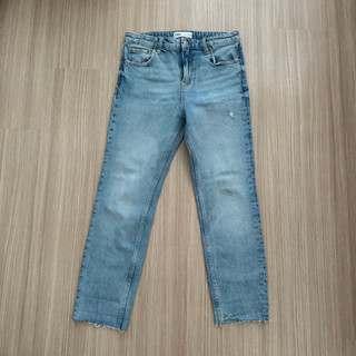 กางเกงยีนส์ขายาว Zara Eur38 Denim