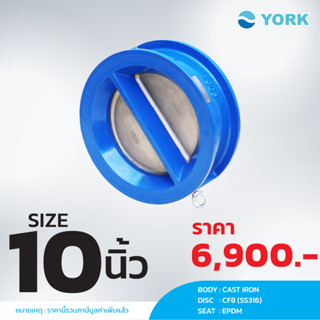 Dual Check Valve 10 นิ้ว YORK EH (ยอร์ค)