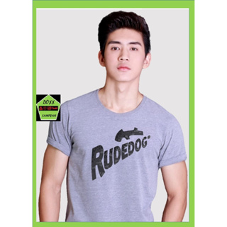 Rudedog เสื้อคอกลม ชาย หญิง สีเทาอ่อน รุ่น Nightlife