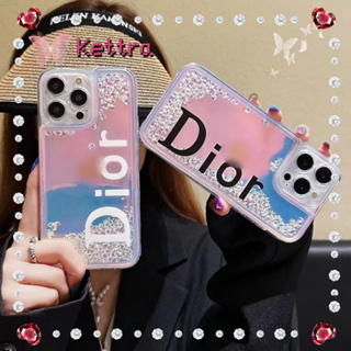 💜Kettra💜เคสใส ขอบเต็ม ป้องกันการหล่น iPhone 11 14 pro max แฟชั่น ลวดลาย ระดับสูง หรูหรา แบรนด์ไทด์ case for iPhone 12 13