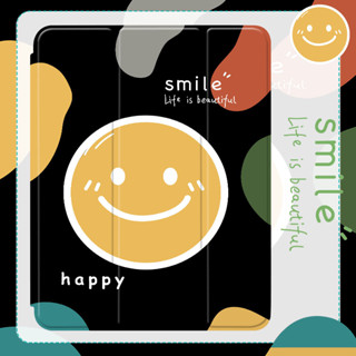 happy smile เคสแทปเลต เคสไอแพดใส่ปากกา โปร10 5นิ้ว gen6/7/8/9/10 แอร์1/2/3/4/5 เจน10 2 air10 9 9 7 2016/20 ipad case9934