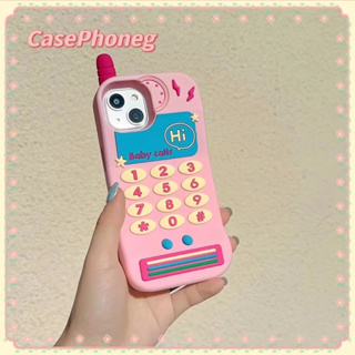 🍑CasePhoneg🍑ป้องกันการหล่น ขอบเต็ม iPhone 11 14 pro max สาวน่ารักหัวใจ สีชมพู ความคิดสร้างสรรค์ case for iPhone 12 13