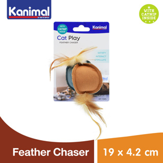 Kanimal Cat Toy ของเล่นแมว รุ่น Feather Chaser เล่นสนุก สำหรับแมวทุกสายพันธุ์ ขนาด 19x4.2 ซม.