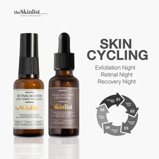 เซตคู่ Skin Cycling (AHA+Retinal) ลดเลือนริ้วรอยแห่งวัย ตีนกา ผิวหมองคล้ำ เพิ่มผิวดูโกลว์ (Glass skin)