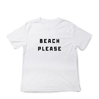 เสื้อคอกลม ผ้าฝ้าย 100% ลาย Artemis "BEACH PLEASE" | Minimal Tee | 100% Organic Cotton