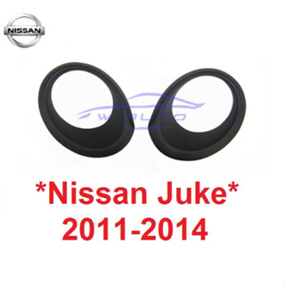 ครอบไฟหน้า โฉมเก่า NISSAN JUKE 2011 - 2014 สีดำด้าน นิสสัน จู๊ค ครอบไฟ ไฟหน้า ฝาครอบหน้า MATTE BLACK ของแต่งไฟ ไฟหน้ารถ