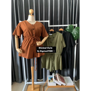 🔥Plussize🔥จั้มสูทคนอ้วน🔥 L40-46"   XL48-50"