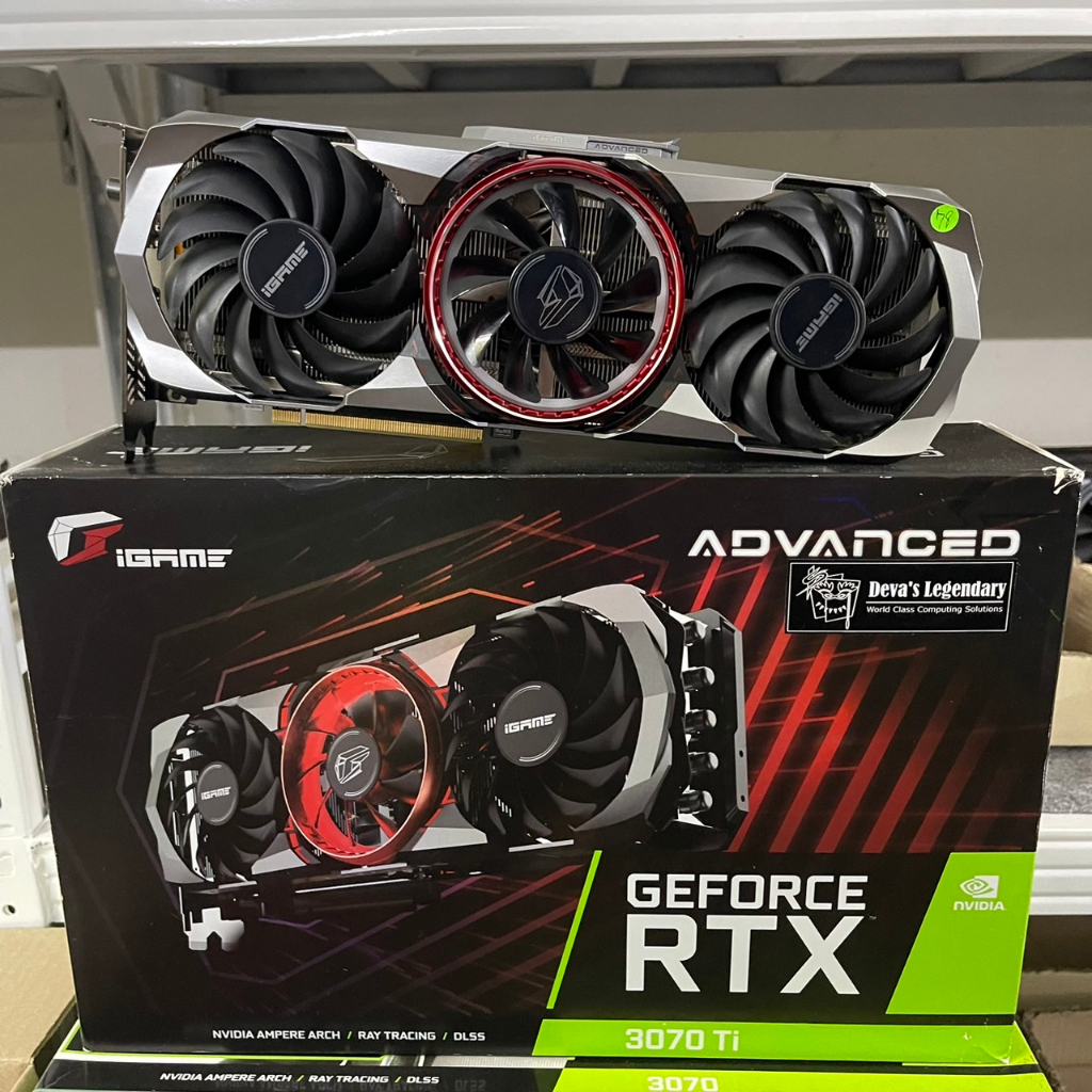 การ์ดจอ VGA COLORFUL IGAME RTX 3070TI ADVANCED 8GB OC สินค้ามือสอง ประกัน 14วัน MAXCOM