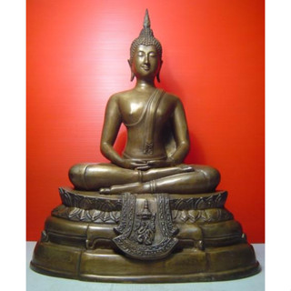 พระบูชาหน้าตัก 9 นิ้ว พระนามย่อ สก.หล่อหนา เอาไว้ตั้งคู่กับ องค์ ภปร. balance กันดีครับ