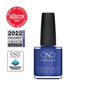 CND VINYLUX สีทาเล็บกึ่งเจล สี Blue Eyeshadow 0.5 oz. (15 ml.) นำเข้าจากอเมริกา