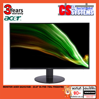 MONITOR (จอมอนิเตอร์) ACER SA241YABI - 23.8" VA FHD 75Hz FREESYNC