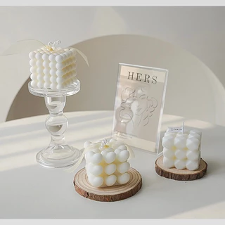 OurHome [พร้อมส่ง] เทียนลูกบาศก์ของรูบิค Rubik's Cube Candle ของขวัญเล็กๆที่สร้างสรรค์ ของตกแต่งบ้านแฮนด์เมด ร้านกาแฟ