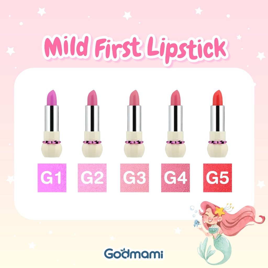 Godmami เลิฟพิงค์ เซ็ต ชุดเครื่องสำอางออร์แกนิกสำหรับเด็ก 10 ชิ้น พร้อม ...