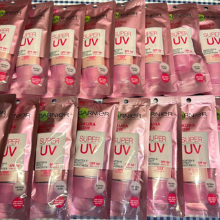 garniersuper UV Sunscreen light complete sakura  การ์นิเย่ ซูเปอร์ ยูวี ซากุระ ครีมกันแดด