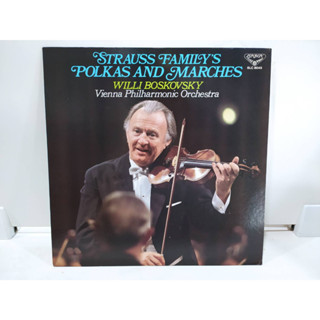 1LP Vinyl Records แผ่นเสียงไวนิล STRAUSS FAMILYS POLKAS AND MARCHES  (E2D65)