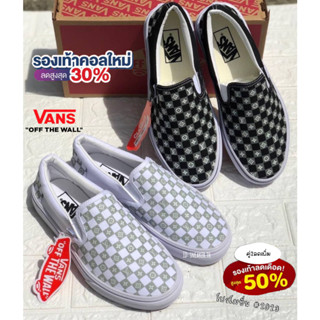 Slip on Reflect รองเท้าผ้าใบแวน Sz.36-44 พร้อมกล่อง รองเท้าสลิปออน  สินค้าพร้อมส่ง H7A006