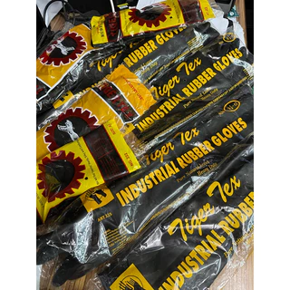 ถุงมือยางดำหนา Tiger Tex No.218 ยาว 18 นิ้ว ถุงมือยางเลยข้อศอก ถุงมือยางธรรมชาติ ถุงมือกันสารเคมี