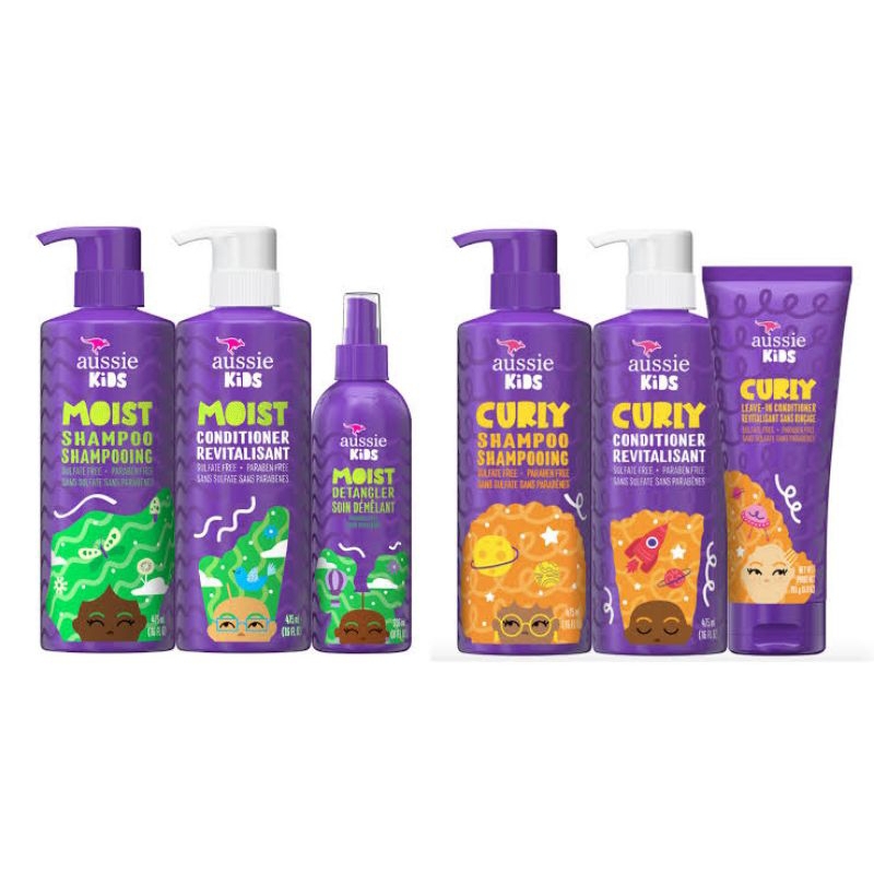 NEW!! Aussie Kids Shampoo & Conditioner - สูตร Moist & สูตร Curly ผมหยิก ฟู