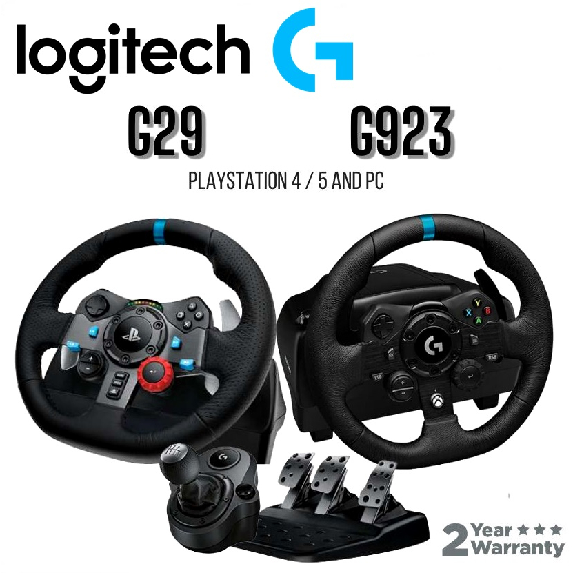 ⚡️จอยพวงมาลัยเกมมิ่ง⚡️ LOGITECH G923 / G29 / G920 Gaming Racing Wheel Steering for PC / PS5 / PS4 สำ