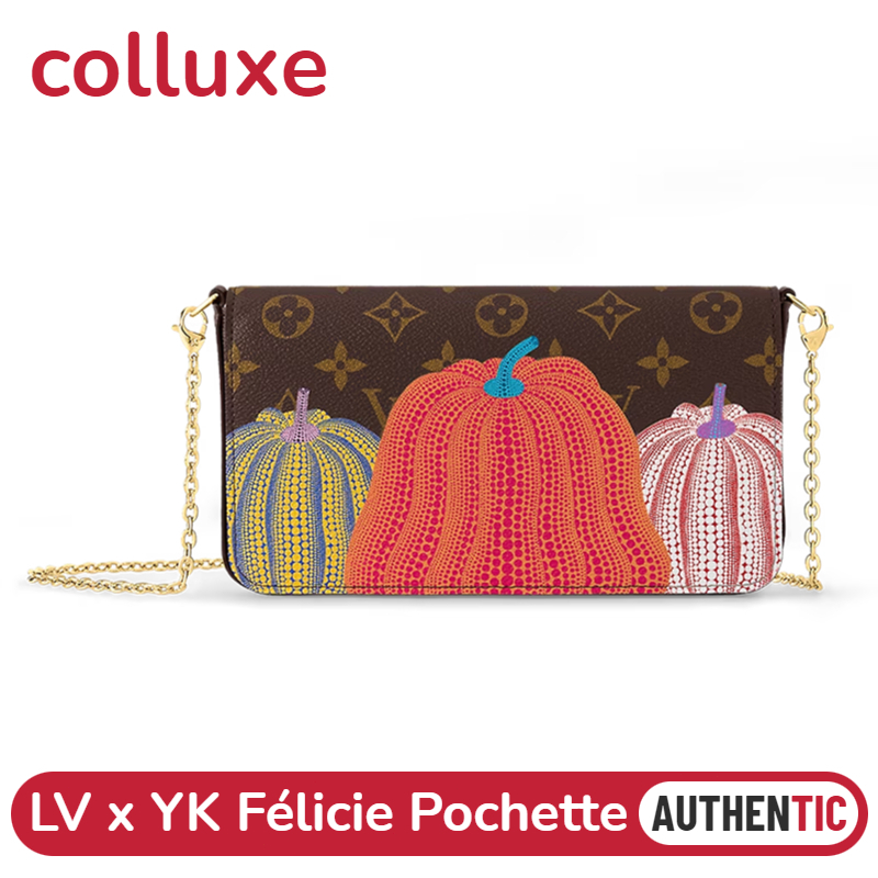 2023 LV x YK ใหม่มาถึง 👜หลุยส์วิตตอง Louis Vuitton กระเป๋ารุ่น Félicie Pochette 3 in 1 Shoulder Bag M82108