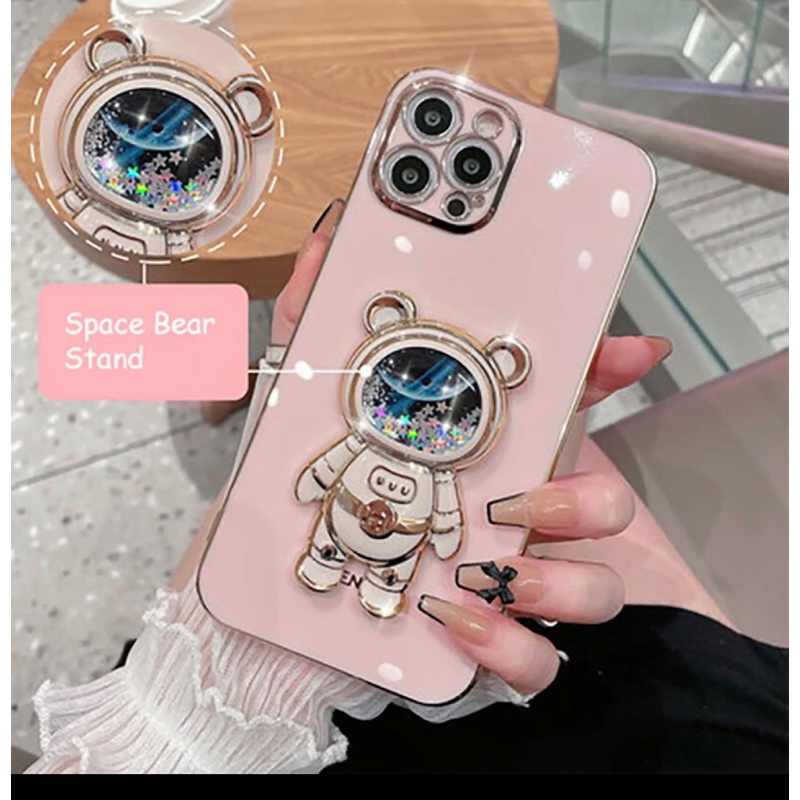 เคส ขาตั้ง อวกาศตู้น้ำ สำหรับรุ่น Ip i6 i7 i8 ise i6+ i7+ i8+ i11 12 pro max เคสฝาหลัง แบบน่ารัก ส่งจากไทยค่ะ