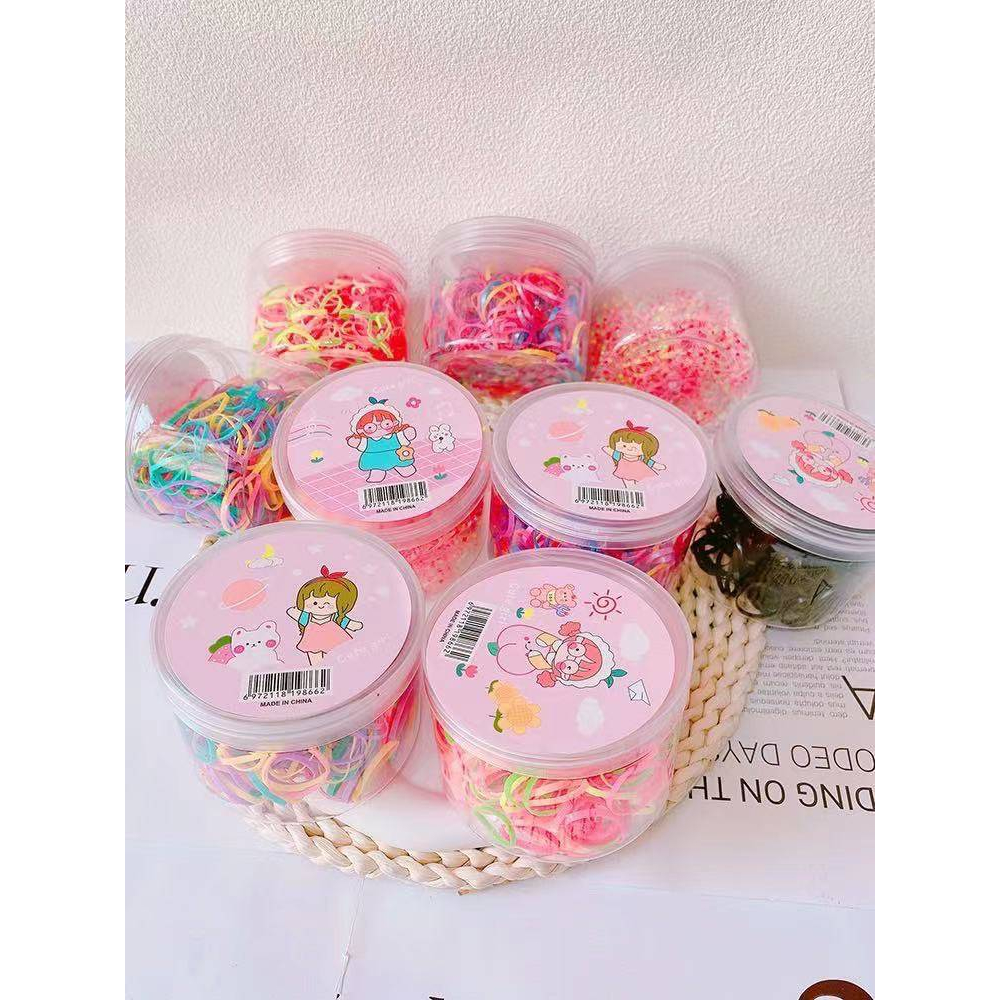 ABH-ยางรัดผม ยางรัดผมเด็กหลากสี วงขนาดกลางสลีบสีน่ารัก พร้อมส่ง