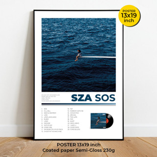 SZA Poster โปสเตอร์นักร้องและนักแต่งเพลง ชาวอเมริกัน Solána Imani Rowe ภาพขนาด 13X19 นิ้ว (33X48 cm)