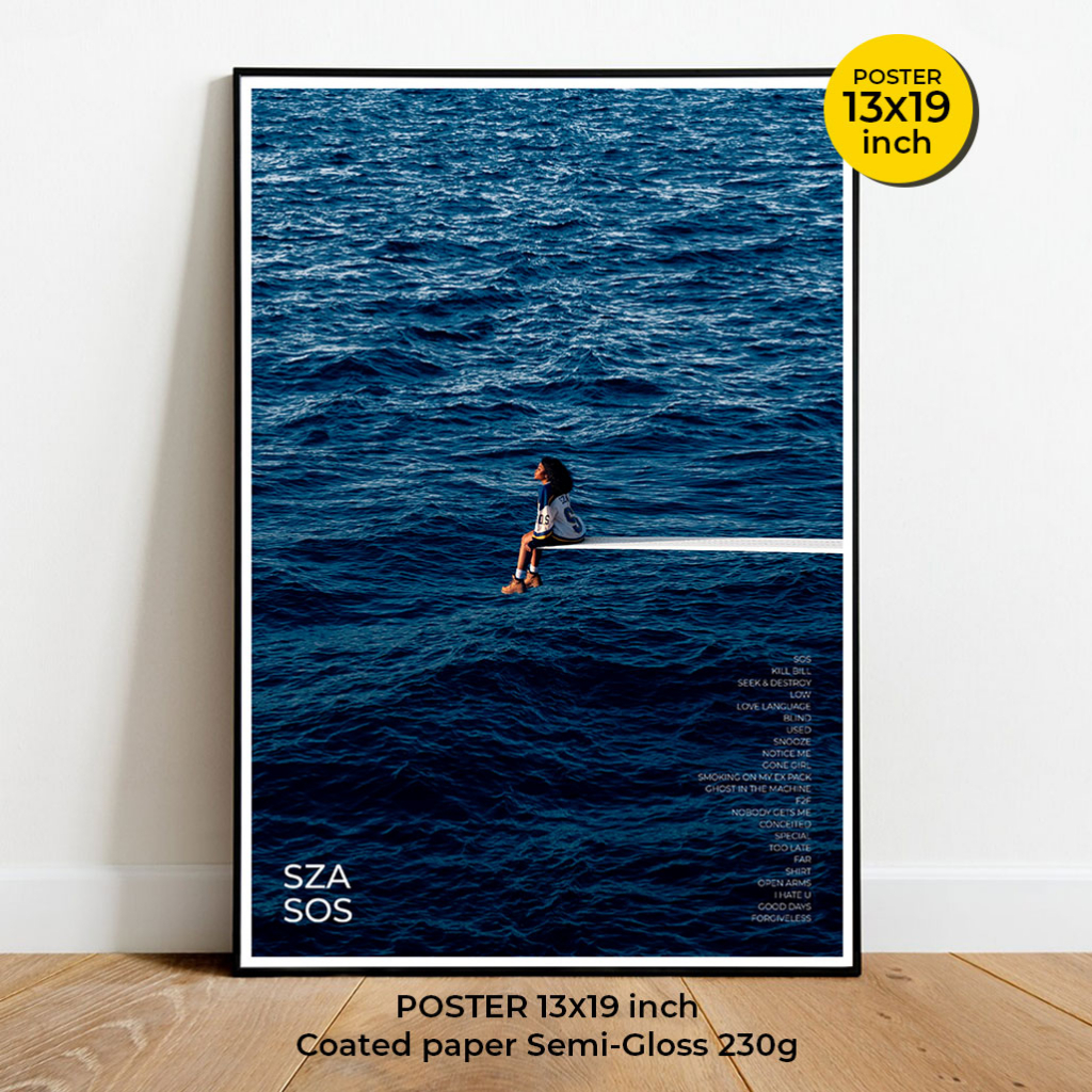 SZA Poster โปสเตอร์นักร้องและนักแต่งเพลง ชาวอเมริกัน Solána Imani Rowe ภาพขนาด 13X19 นิ้ว (33X48 cm)