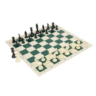 (ตัวแทนchessgo)ชุดหมากรุกสากล(ตัวเบา+ไวนิล) Basic Club Chess Set