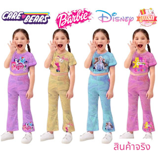 🌈พร้อมส่ง KIDS ME🌈ตรงปก💯🌻เซ็ตเสื้อยืด+กางเกงขาม้า🌻 👑NEW พร้อมส่ง 6 ไซส์👑