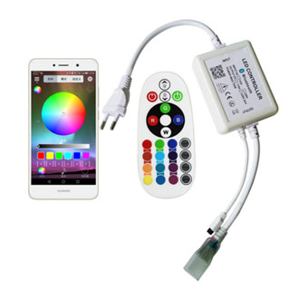 220V RGB Bluetooth Controller LED Strip Control สำหรับโทรศัพท์ Bluetooth Remote APP Control สำหรับ RGB 5050 LED Strip Co