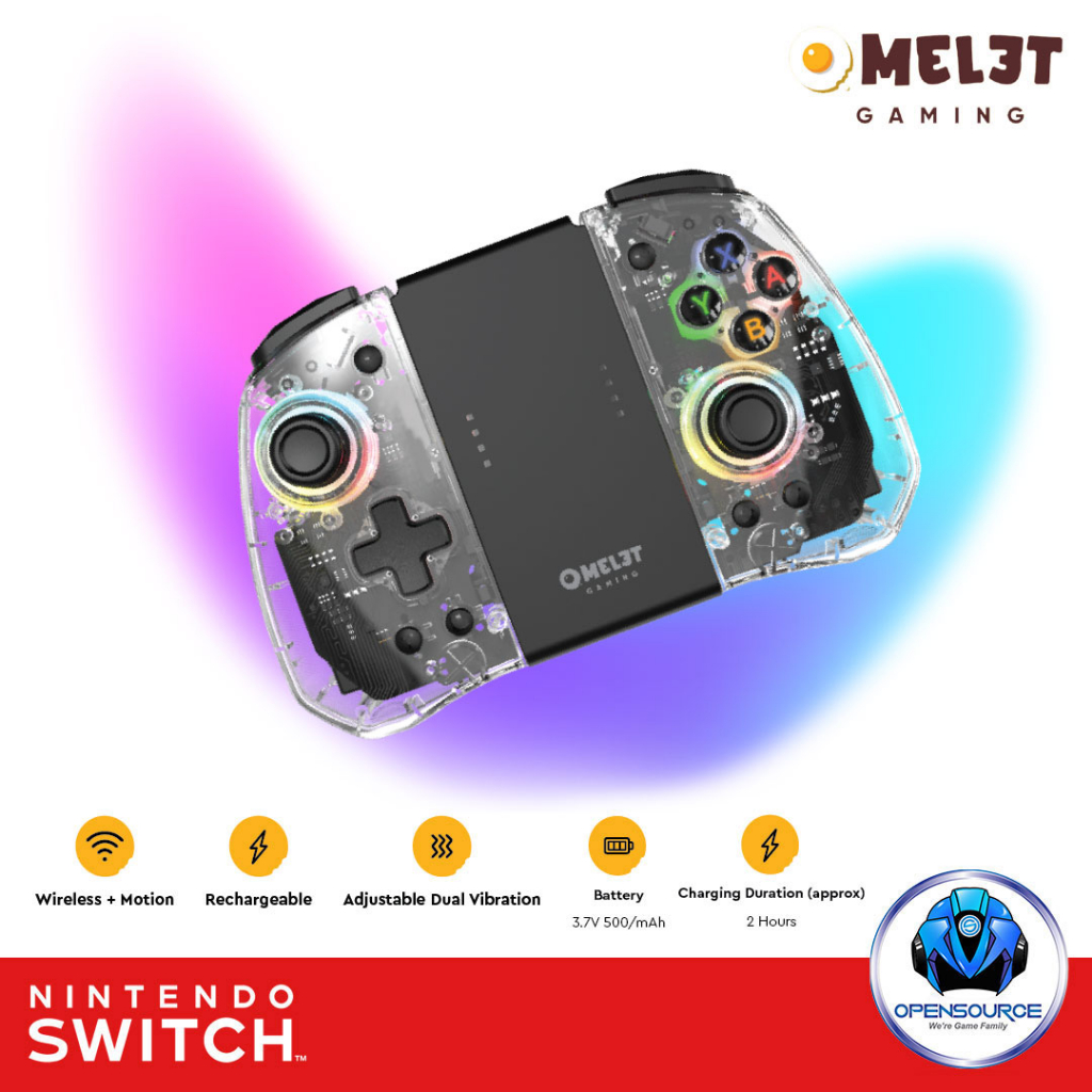 [ใส่แล้วจับได้มั่นแน่นอน-พร้อมส่ง]Nintendo: OMELET Gaming for Nitnendo Switch - Pro+ Joy-Pad Controller (Original)
