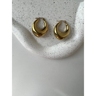 Adoreofficial.bkk | Dropper hoop gold earring