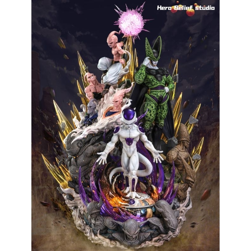 Dragon ball Z Villains : Frieza, Cell & Buu : By Hero Belief Studio