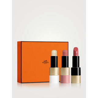 Set Lip Rouge Hermès 3-lipstick gift set Size1.5gX3g #lip Balm #No21 #No49 เซ็ตลิปสติกขนาดเล็ก