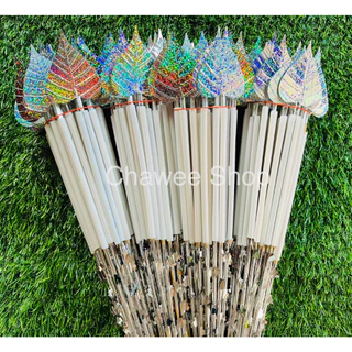 ไม้กฐิน ไม้ผ้าป่า ไม้เสียบธนบัตร ปลายแหลม คละสี พร้อมใช้งาน ราคาส่ง งานบุญ สินค้ามีพร้อมส่ง 1 มัดมี 50 เล่