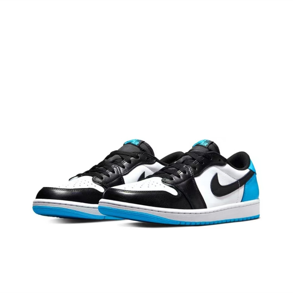 （ยิงจริง）Nike Air Jordan 1 Low OG"Laser Blue" ของแท้100%💯รองเท้าผ้าใบ รองเท้า