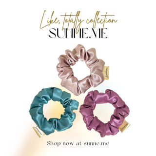 ยางรัดผมซาติน sunne.me สีคอลเลคชั่น Like, totally
