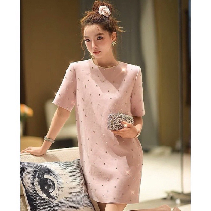 pink blink blink dress ร้าน mogwanycloset