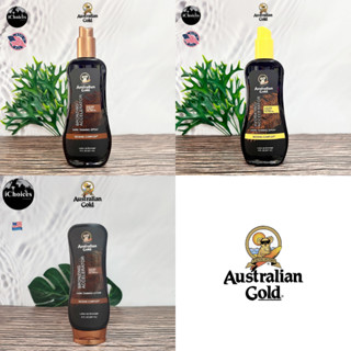 [Australian Gold] Bronzing Accelerator Dark Tanning Lotion Or Spray 237 ml โลชั่นผิวแทนผสมบรอนเซอร์ เพิ่มผิวแทน