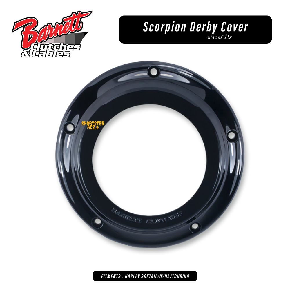 Barnett - Scorpion Derby Cover ฝาเดอร์บี้แต่งใสสำหรับ Harley-Davidson