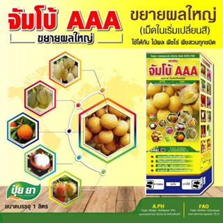 ขยายผลใหญ่ จัมโบ้ AAA ปุ๋ยยา เพิ่มน้ำหนัก เร่งสี ทรงสวย ขยายขนาดผล ผลใหญ่สม่ำเสมอ (ขนาด 500 ซีซี)